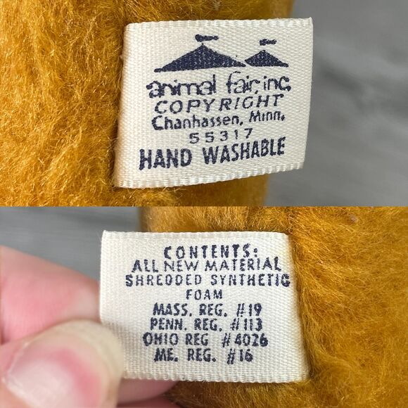 Vintage Animal Fair 18in Floppy Gina Plush Puppy Dog Stuffed Animal with TAGS - Picture 11 of 12